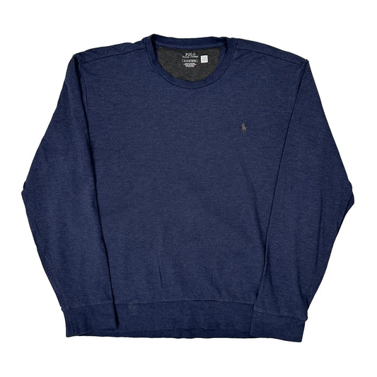 Vintage Polo By Ralph Lauren Long Sleeve T-Shirt - XL Blue Cotton