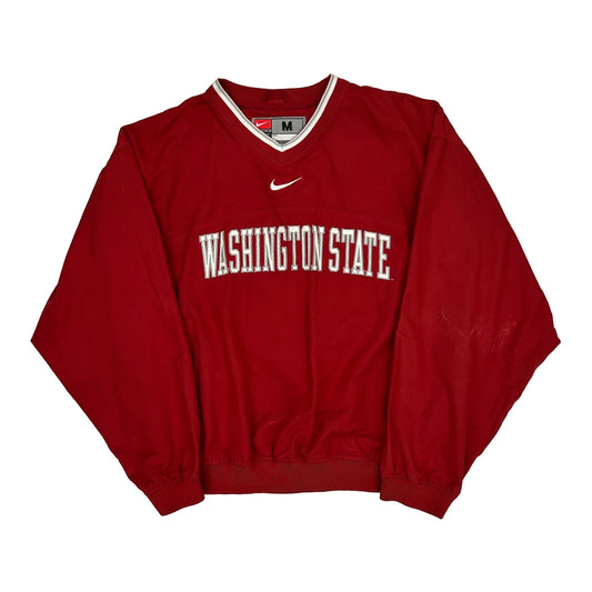 Washington State Nike College Track Jacket - Medium Red Nylon