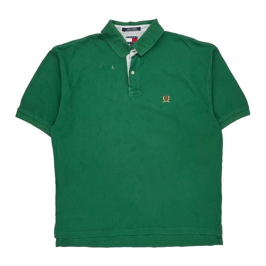 Tommy Hilfiger Polo Shirt - XL Green Cotton