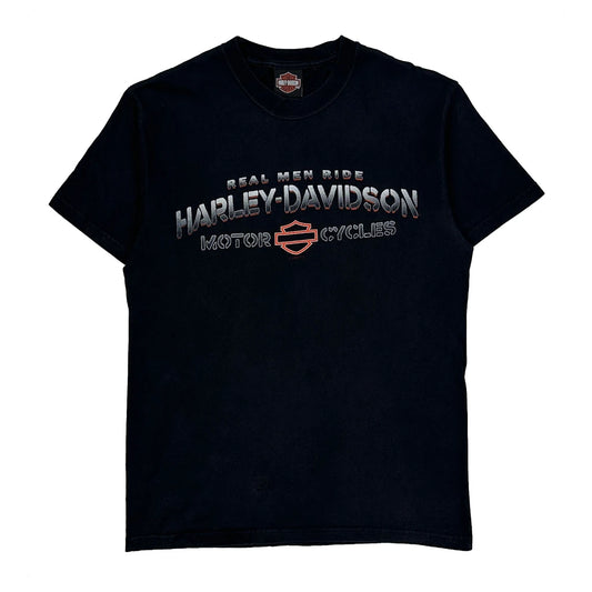 Paradise Hd Harley Davidson Graphic T-Shirt - Medium Black Cotton