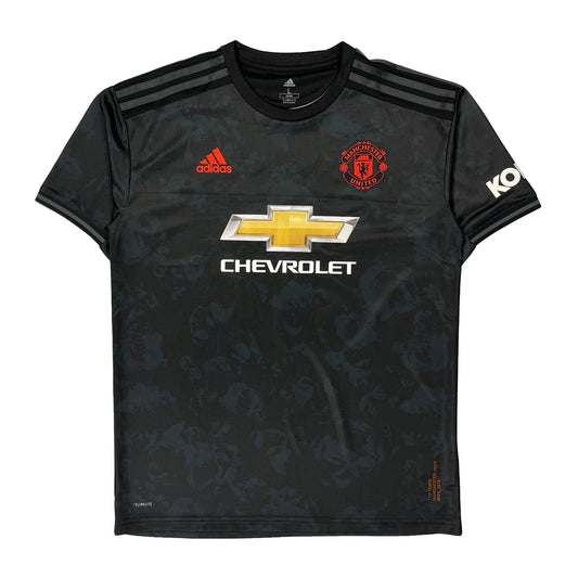 Vintage Manchester United Adidas Football Shirt - Large Black Polyester