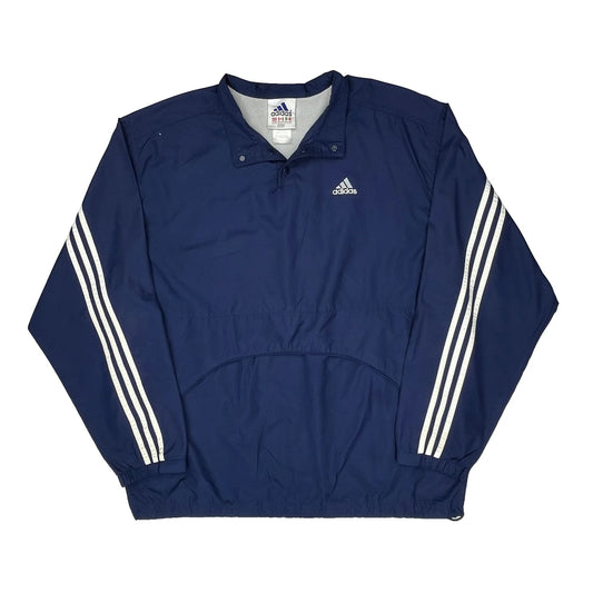 Adidas Windbreaker - XL Blue Polyester