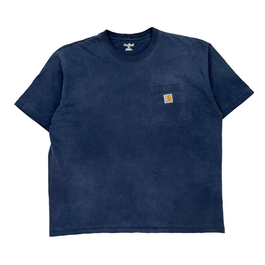 Carhartt T-Shirt - XL Blue Cotton