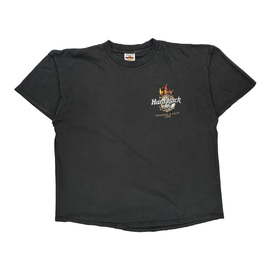 Niagara Falls 1998 Hard Rock Cafe Graphic T-Shirt - XL Black Cotton