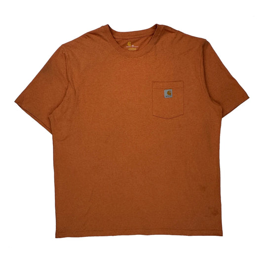 Carhartt T-Shirt - 2XL Orange Cotton