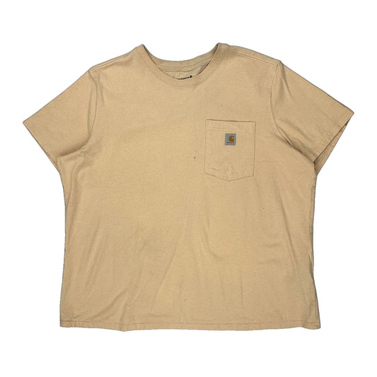 Carhartt T-Shirt - 2XL Beige Cotton