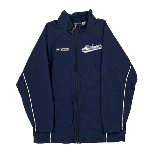 Mariners Nike Nba Windbreaker - Large Navy Polyester