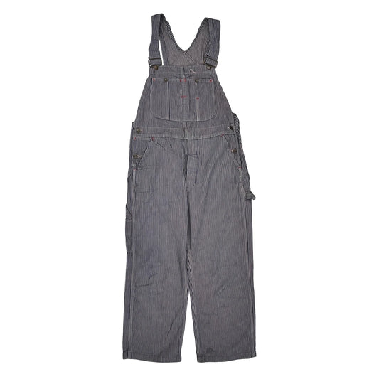 Unbranded Hickory Pinstripe Dungarees - XS Blue Cotton