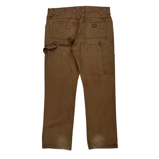 Dickies Carpenter Jeans - 36W 31L Brown Cotton