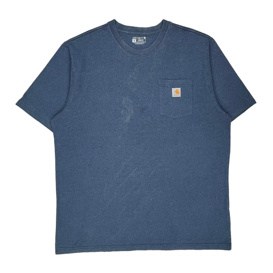 Carhartt T-Shirt - XL Blue Cotton