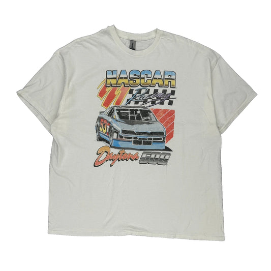 Daytona 500 Gildan Graphic T-Shirt - 2XL White Cotton