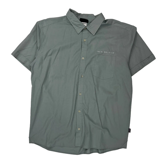 New Belgium Patagonia Short Sleeve Shirt - XL Grey Polyester Blend