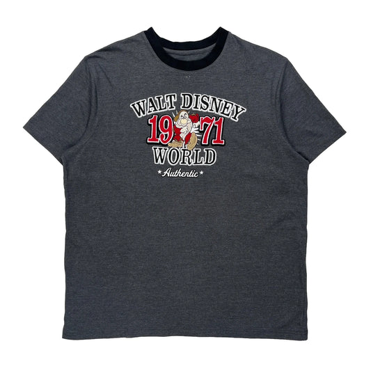 Walt Disney World 1971 Disney Graphic T-Shirt - XL Grey Cotton