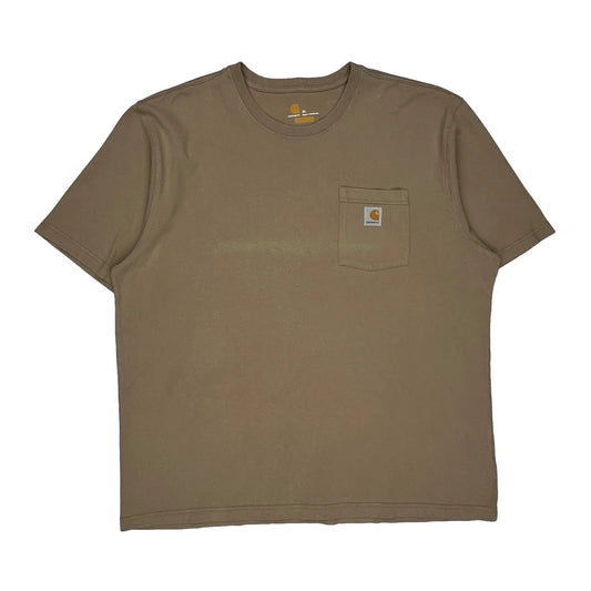 Carhartt T-Shirt - XL Brown Cotton