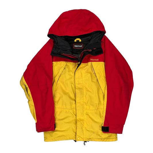 Vintage Marmot Ski Jacket - Large Red Nylon