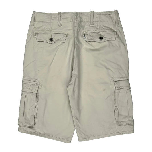 Vintage Unbranded Cargo Shorts - 30W 11L Beige Cotton