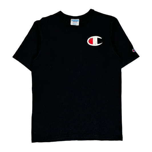 Champion T-Shirt - Medium Black Cotton
