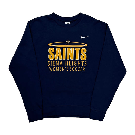 Vintage Siena Heights Women'S Soccer Nike Sweatshirt - Large Navy Cotton