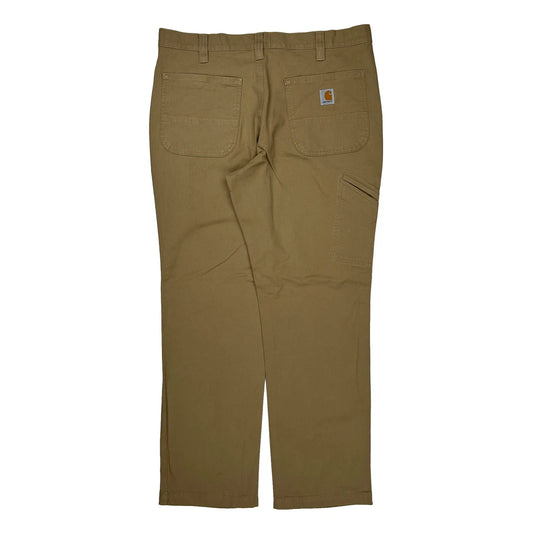 Carhartt Carpenter Trousers - 36W 32L Khaki Cotton