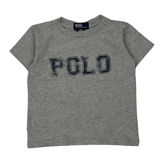 Age 3 Polo By Ralph Lauren T-Shirt - XS Grey Cotton