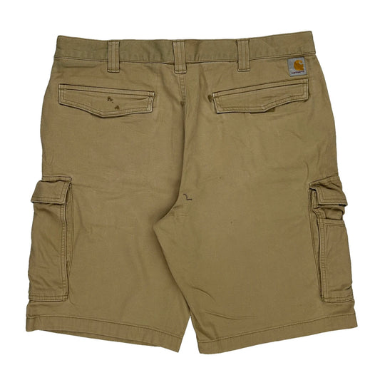 Carhartt Cargo Shorts - 38W 11L Beige Cotton