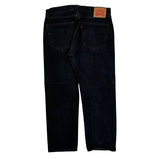 505 Levis Jeans - 34W 29L Black Cotton
