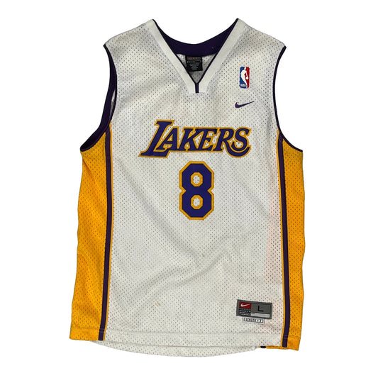 Kobe Bryant Los Angeles Lakers Nike Nba Jersey - Large White Polyester