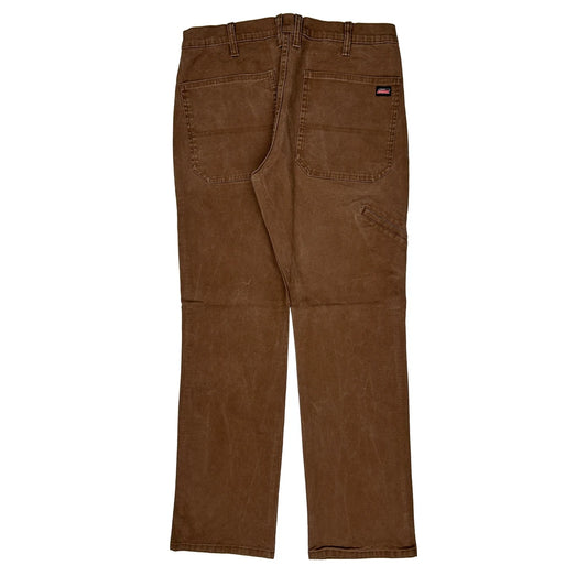 Dickies Carpenter Trousers - 32W 32L Brown Cotton