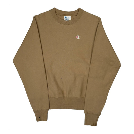Reverse Weave Champion Sweatshirt - XS Beige Cotton