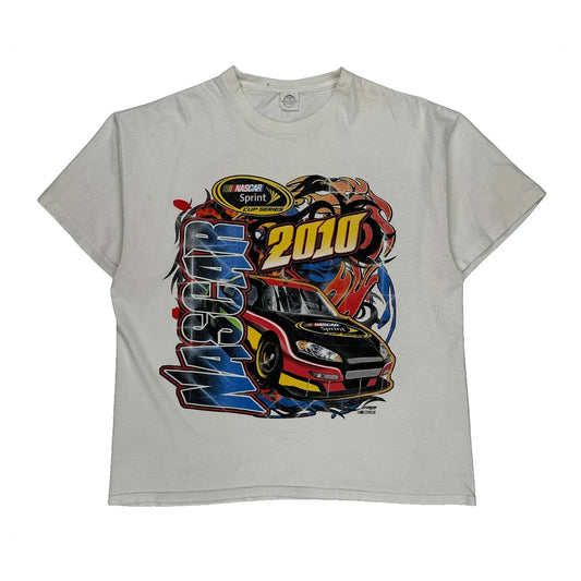 Nascar Sprint Cup Series 2010 Delta Nascar T-Shirt - Large White Cotton