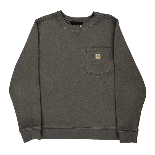 Carhartt Sweatshirt - 2XL Grey Cotton Blend