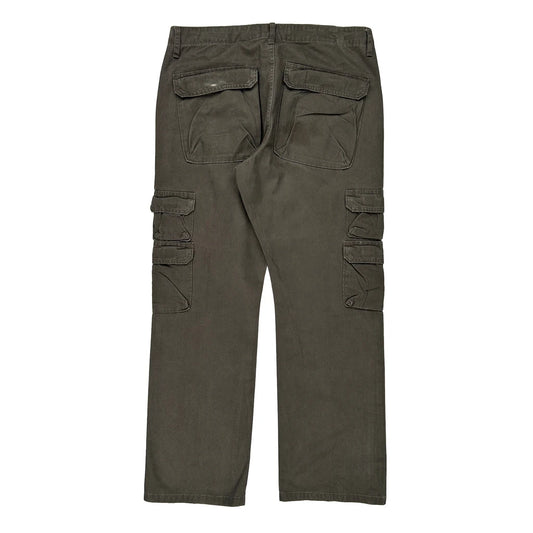 Wrangler Cargo Trousers - 34W 30L Grey Cotton