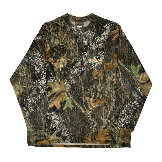 Jerzees Camo Sweatshirt - 2XL Khaki Cotton