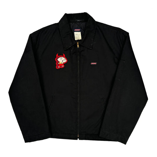 Stewie Griffin Dickies Cartoon Jacket - Large Black Polyester