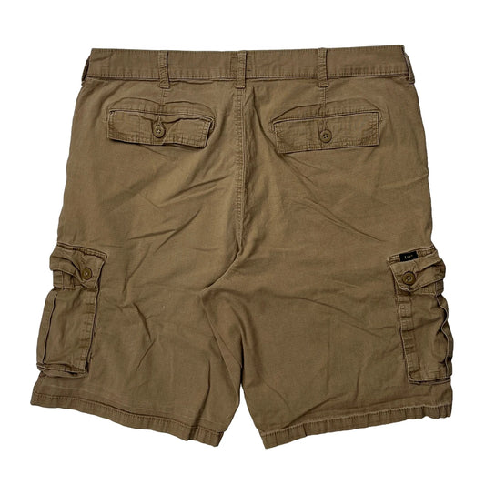 Lee Cargo Shorts - 36W 10L Khaki Cotton