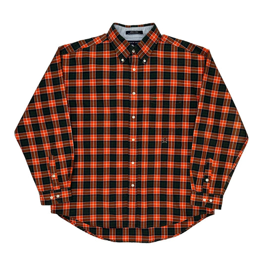 Tommy Hilfiger Checked Shirt - XL Green Cotton