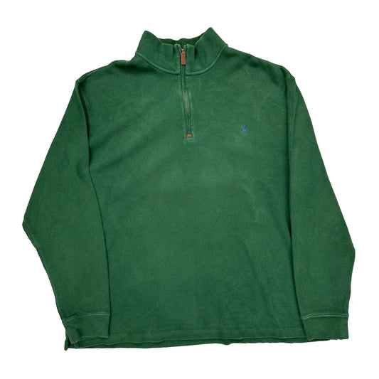 Polo By Ralph Lauren Tall 1/4 Zip - 3XL Green Cotton