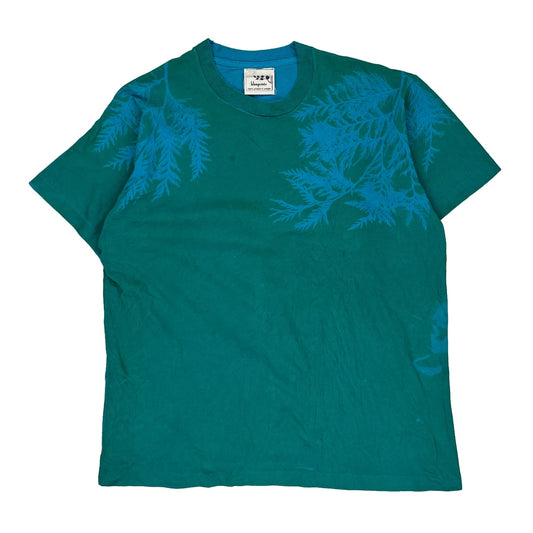 Fruit Of The Loom Single Stitch T-Shirt - XL Green Cotton