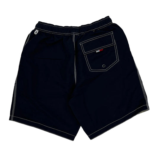Tommy Hilfiger Contrast Stitch Shorts - Smallw 6L Black Polyester