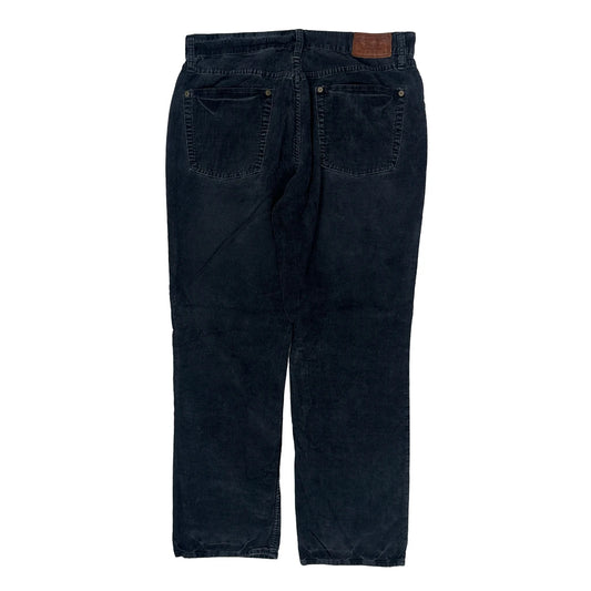 Vintage Polo By Ralph Lauren Cord Trousers - 34W 30L Navy Corduroy