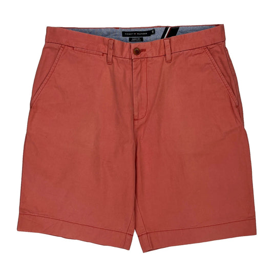 Tommy Hilfiger Chino Shorts - 34W 10L Red Cotton