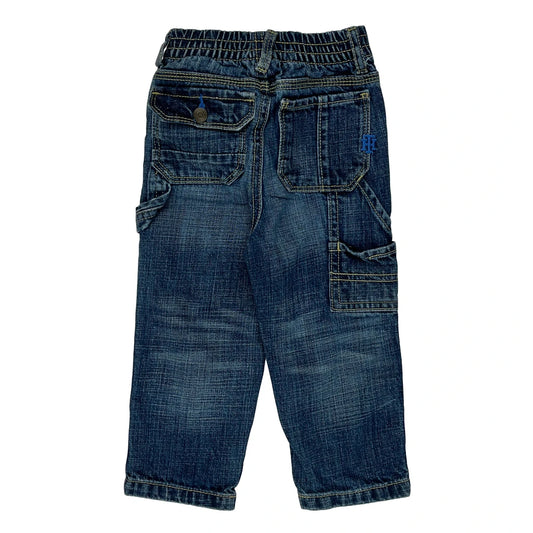 Vintage Age 18 Months Tommy Hilfiger Double Knee Jeans - 2XS Blue Denim
