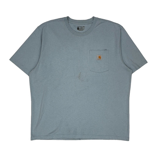 Carhartt T-Shirt - XL Blue Cotton