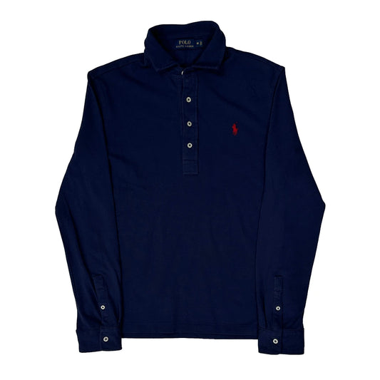 Polo By Ralph Lauren Polo Shirt - Medium Navy Cotton