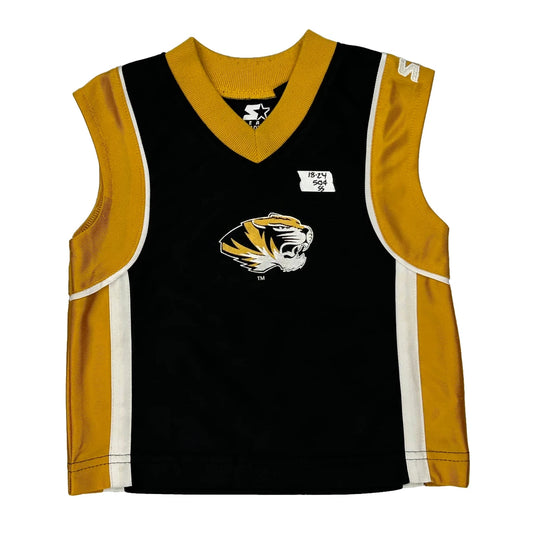 Missouri Tigers, Age 18-24 Months Starter College Sweater Vest - 2XS Black Polyester