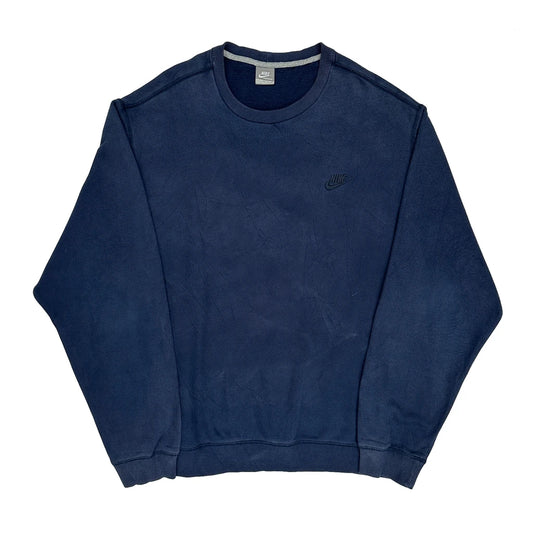 Vintage Nike Sweatshirt - 2XL Navy Cotton