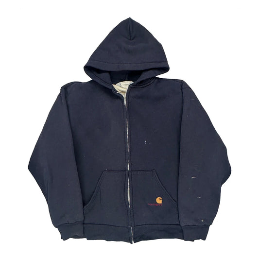 Carhartt Hoodie - Large Navy Cotton