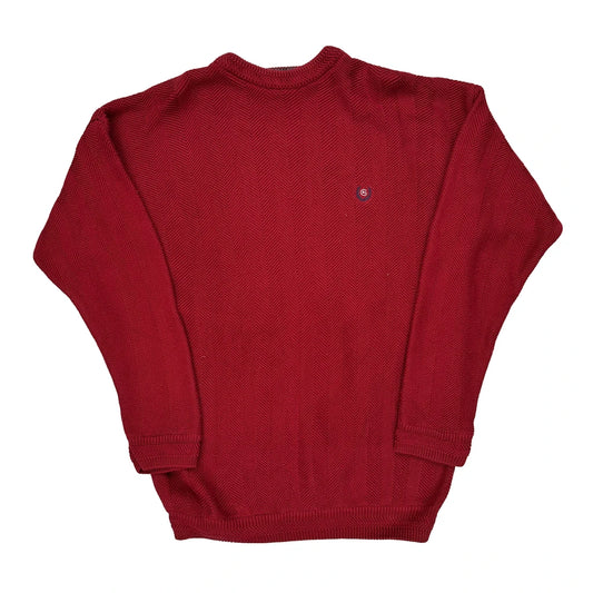 Chaps Ralph Lauren Jumper - Medium Red Cotton