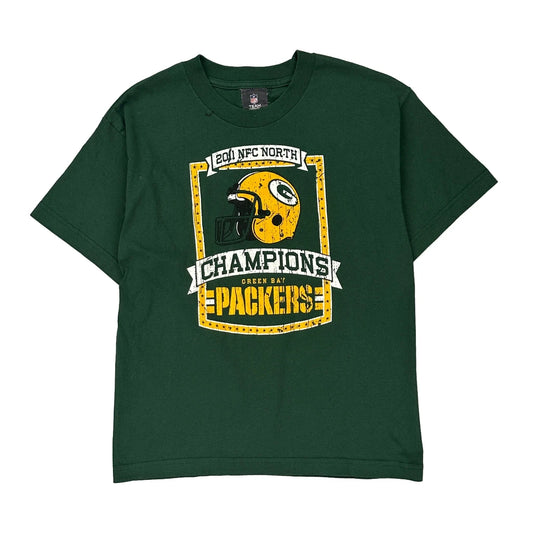 Green Bay Packers N.F.L. Team Apparel T-Shirt - Large Green Cotton