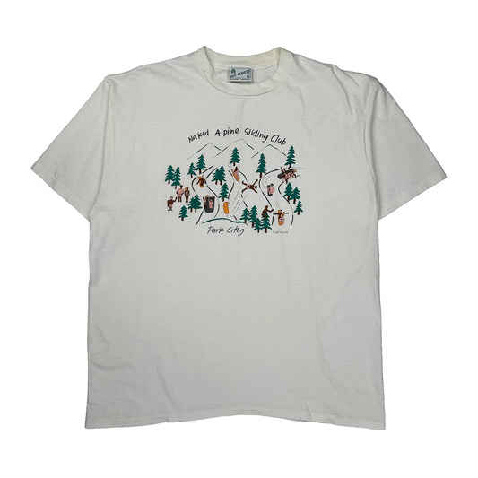 Park City Sgt. Leisure Single Stitch T-Shirt - XL White Cotton